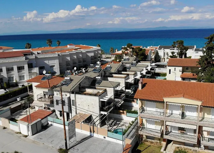Elios - 100m To Beach, Private Pool Villa Hanioti