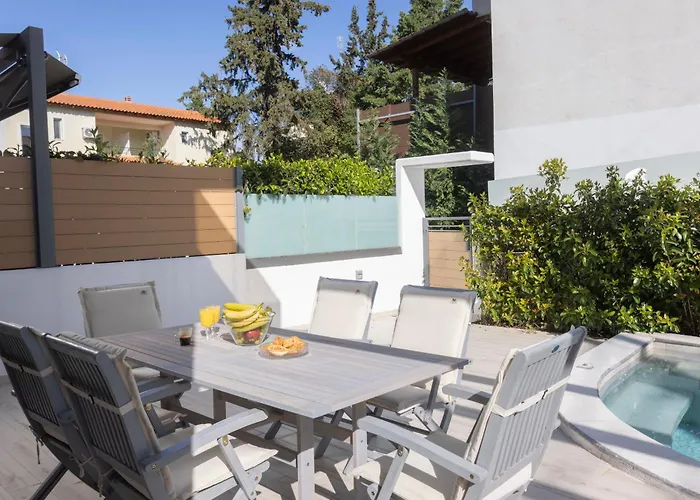 Elios - 100m To Beach, Private Pool Hanioti